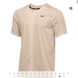 Junior Nike stock vapor select full button Jersey beige color size XL